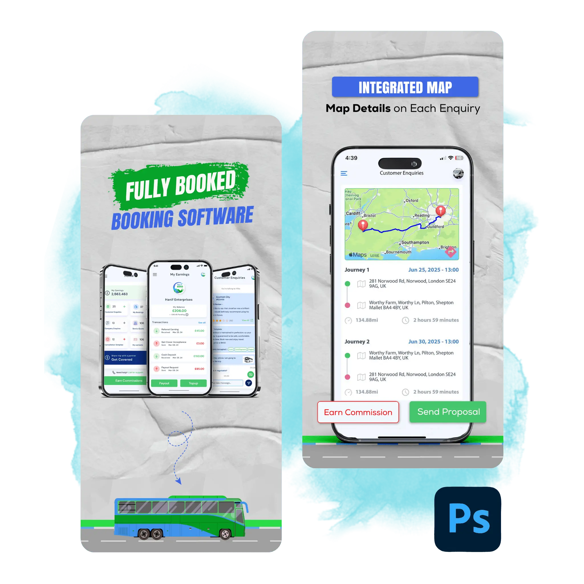 Fully Booked Photoshop Design