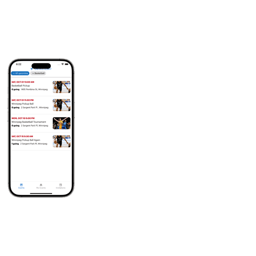 Sportpal App Screenshot 1