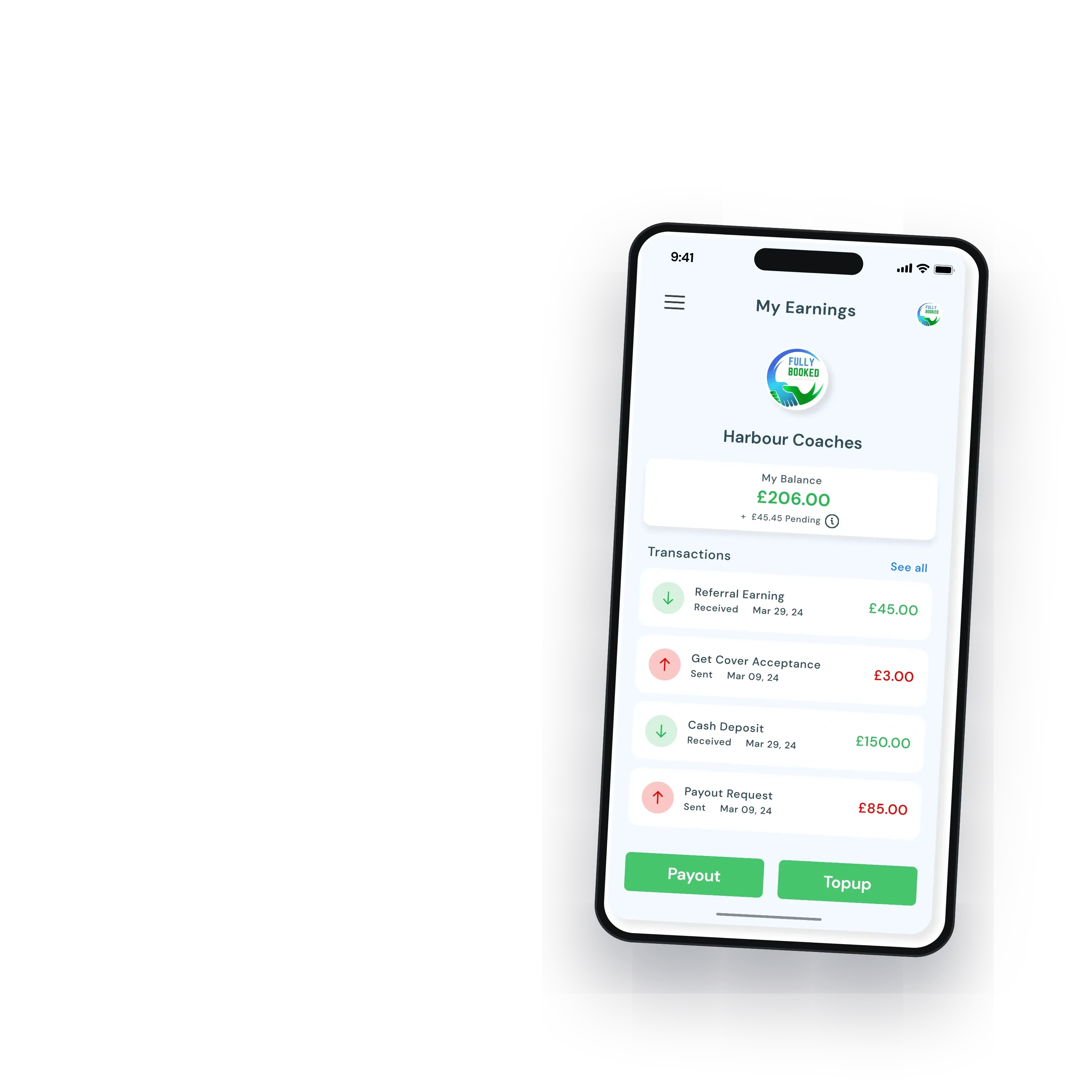 The wallet where the small booking fee is taken