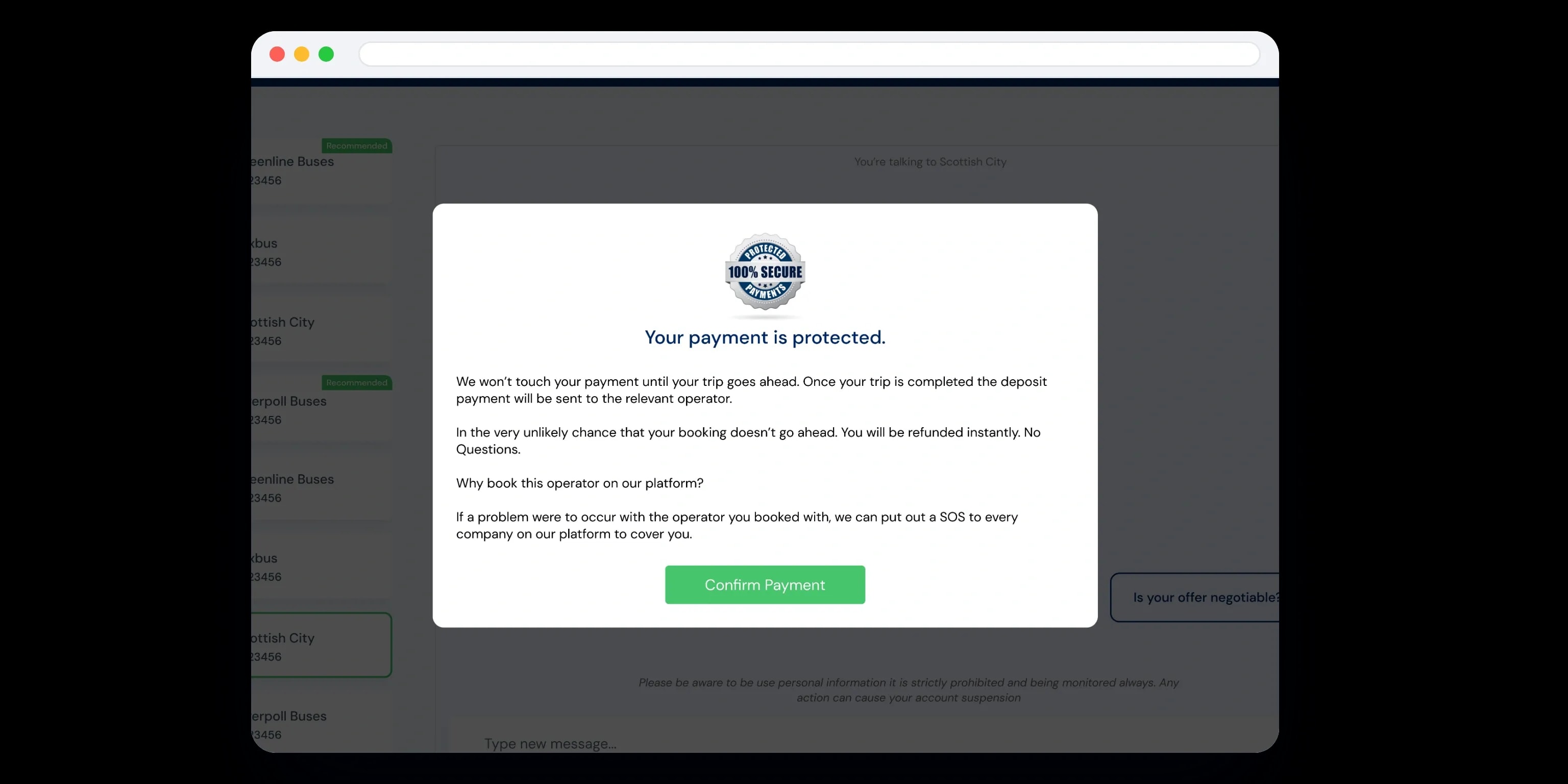 Your payment is protected: held until the trip goes ahead, refunded instantly if it does not, SOS cover from every operator