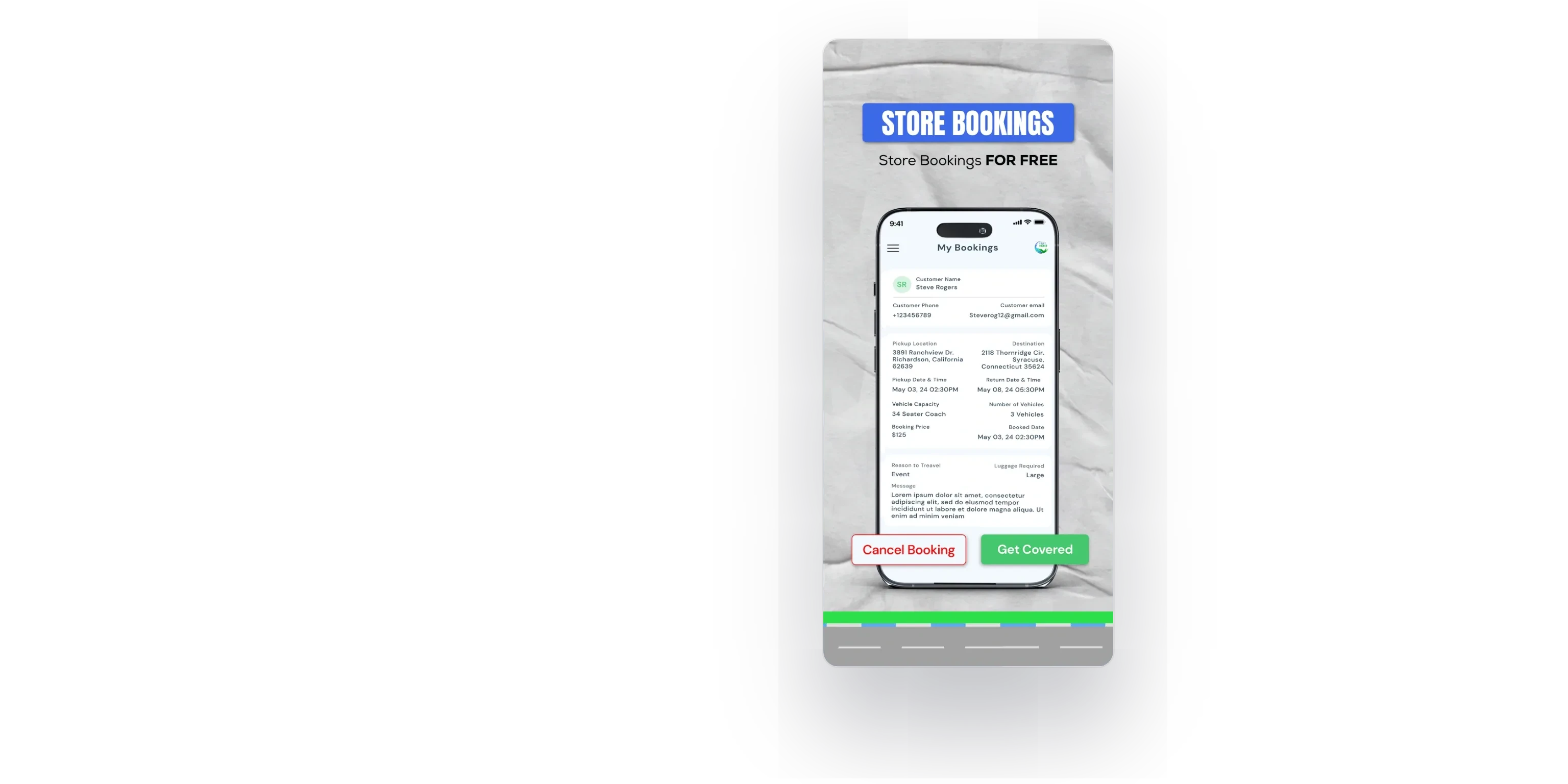 Store screenshot: store bookings